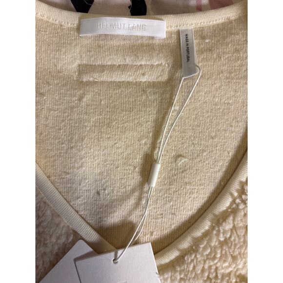 Helmut Lang Ivory Sherpa Fleece Pullover – Size L – NWT ($415 Retail) - Picture 4 of 7